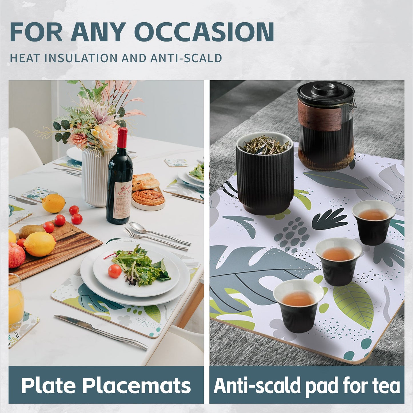 4 Pcs Clevinger MD Placemats Monstera