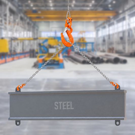 1.12T Sling Hook & Hammerlock Kit, 2 Sets Heavy Duty Trailer Safety Chain Hooks for Caravan, Camper & Boat Trailers-Orange