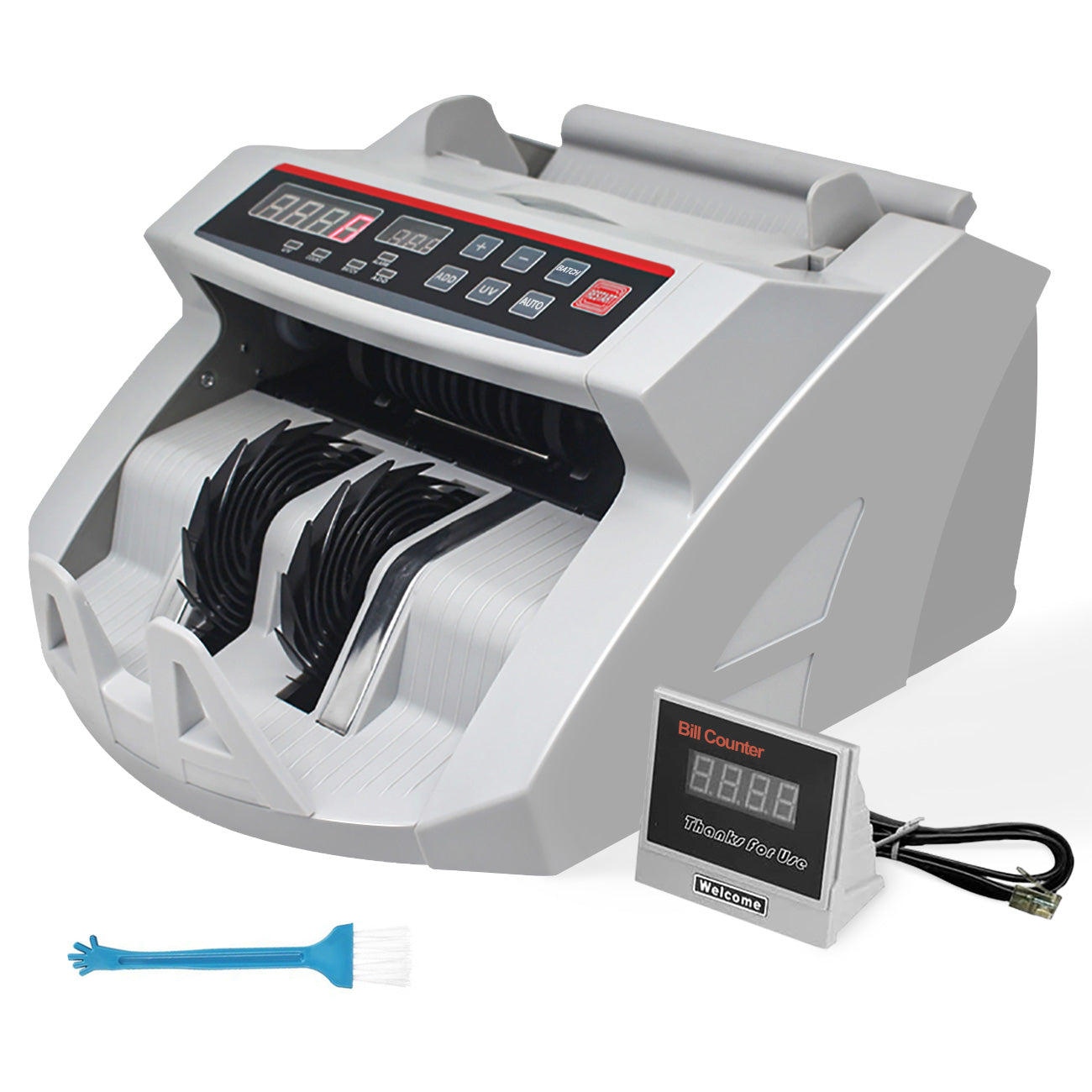 Automatic Money Counter Machine with UV Detection, High-Speed Banknote Counter for AUD, Digital Display Bill Counter for Australian Dollars