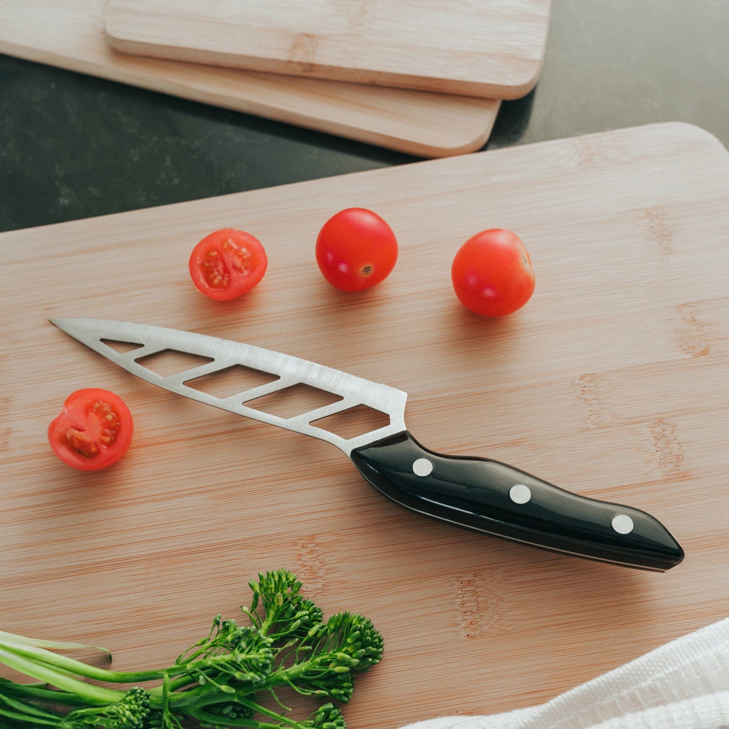 6 Pcs Bamboo Cheese Cutting & Serving Board Set – Moso Bamboo, Reversible, BPA-Free