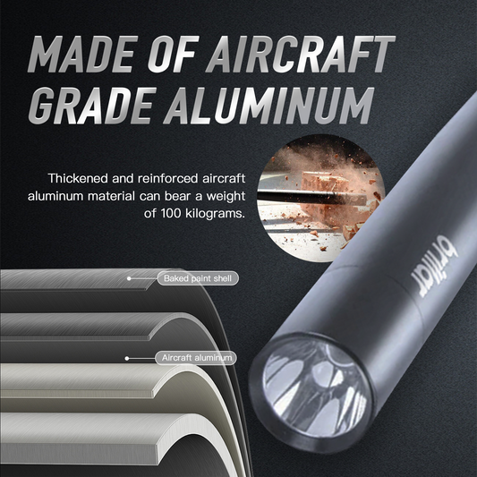 35cm Aluminium LED Torch High Low Strobe