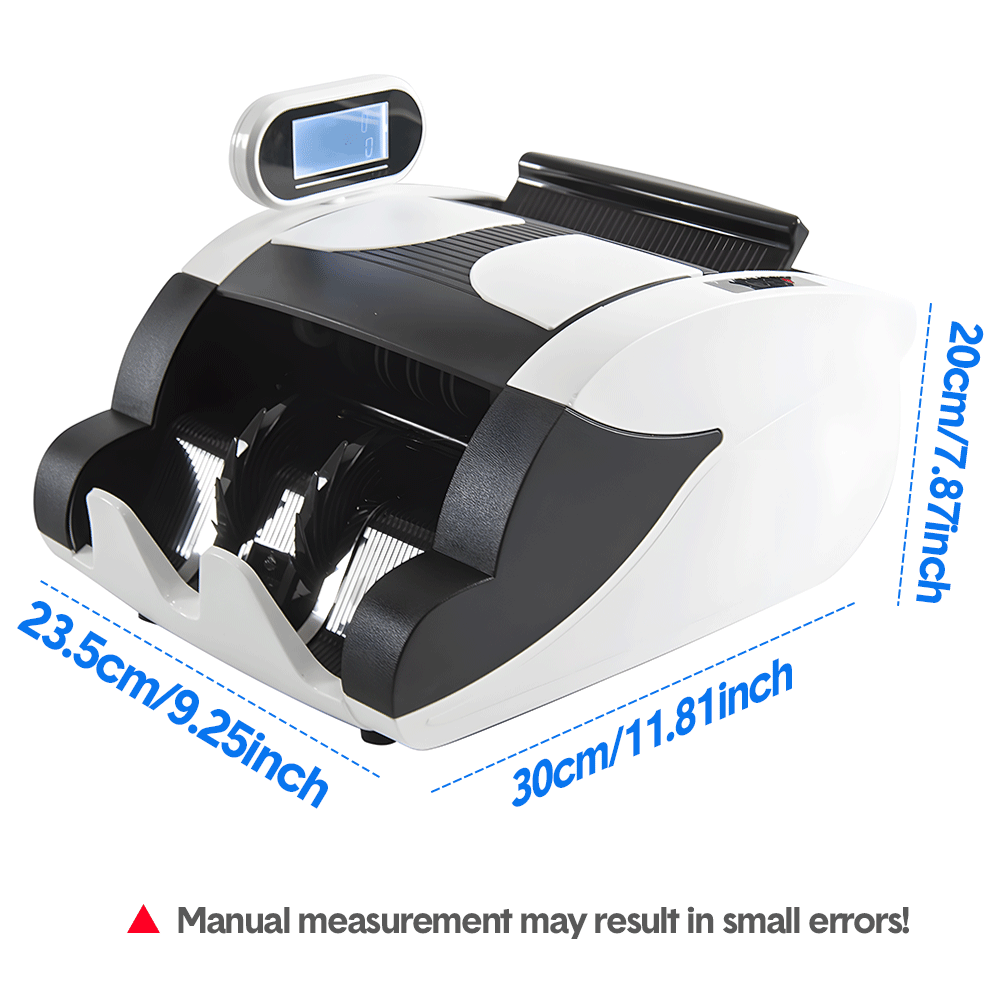 Automatic Money Counter Machine with UV Detection, High-Speed Banknote Counter for AUD, Digital Display Bill Counter for Australian Dollars
