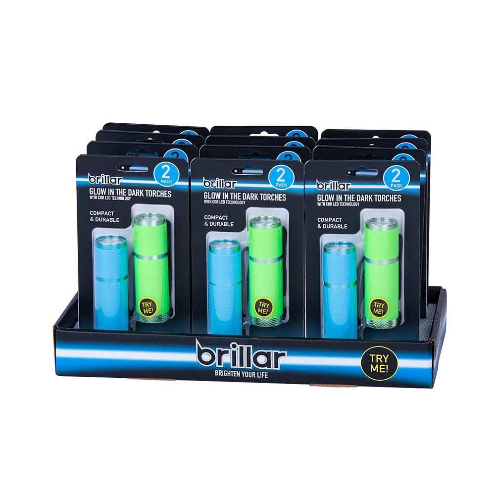 2 Pcs Glow-in-the-Dark Flashlights
