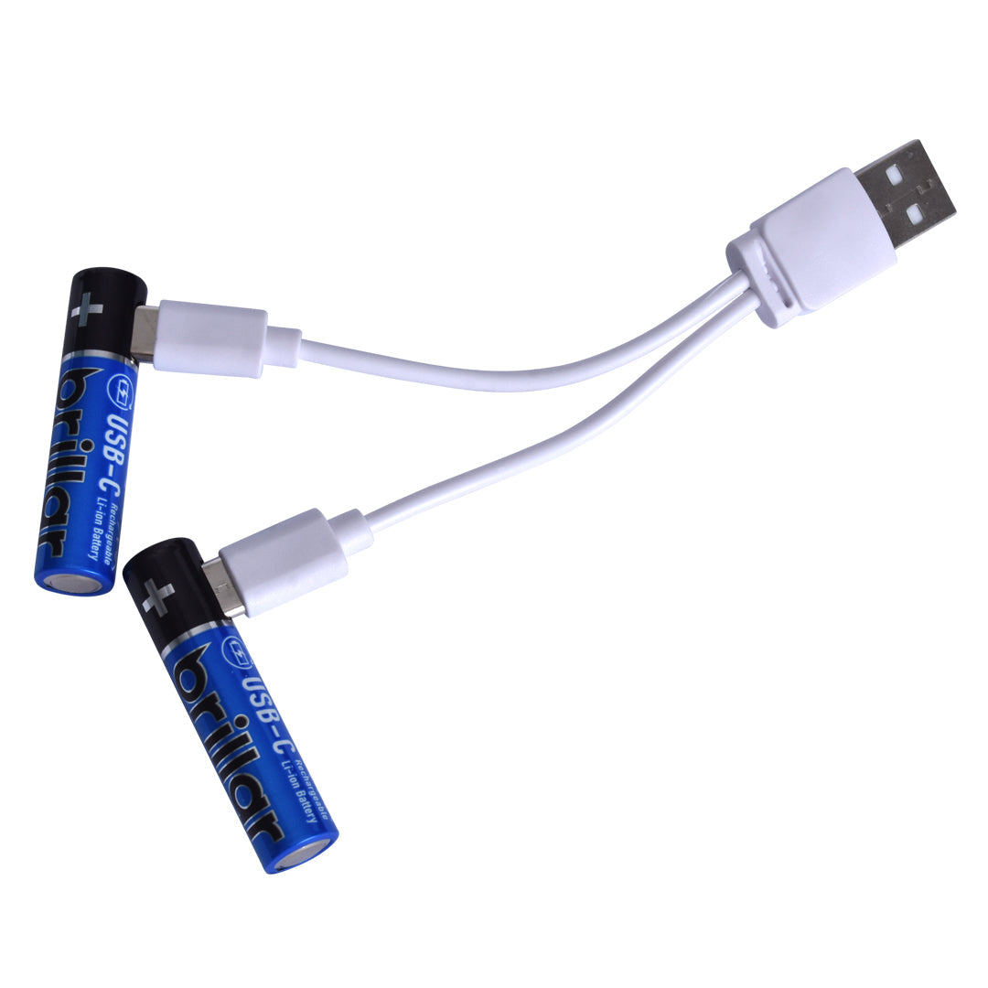 4 PCS AAA USB Rechargeable LI-ION Battery