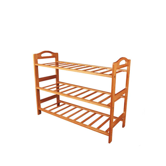 Living Today Shoe Racks & Organizers Bamboo 3 Tiers Layers Storage Shoe Rack & Organiser