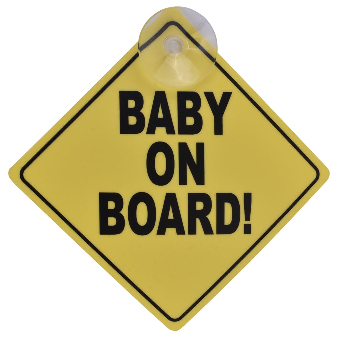 Living Today car accessories 2PK Baby On Board Car Safety Sign 13x13cm