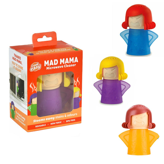 2 Pcs MAD MAMA Microwave Cleaner – BPA-Free, Steam Cleaning (Assorted Colors)