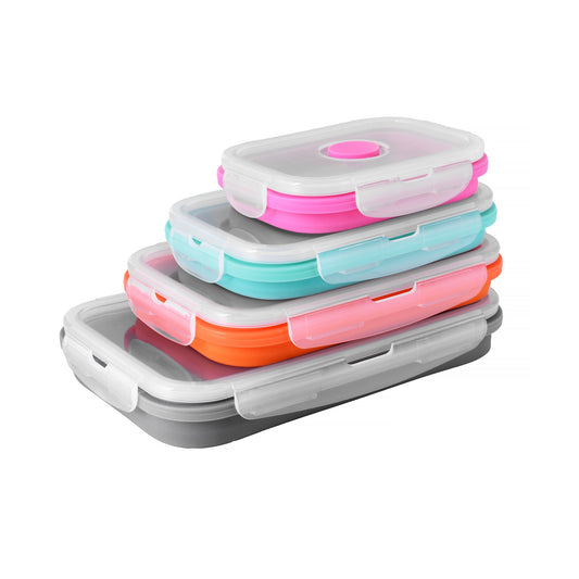 4 Pcs Cook Easy Collapsible Silicone Storage Container
