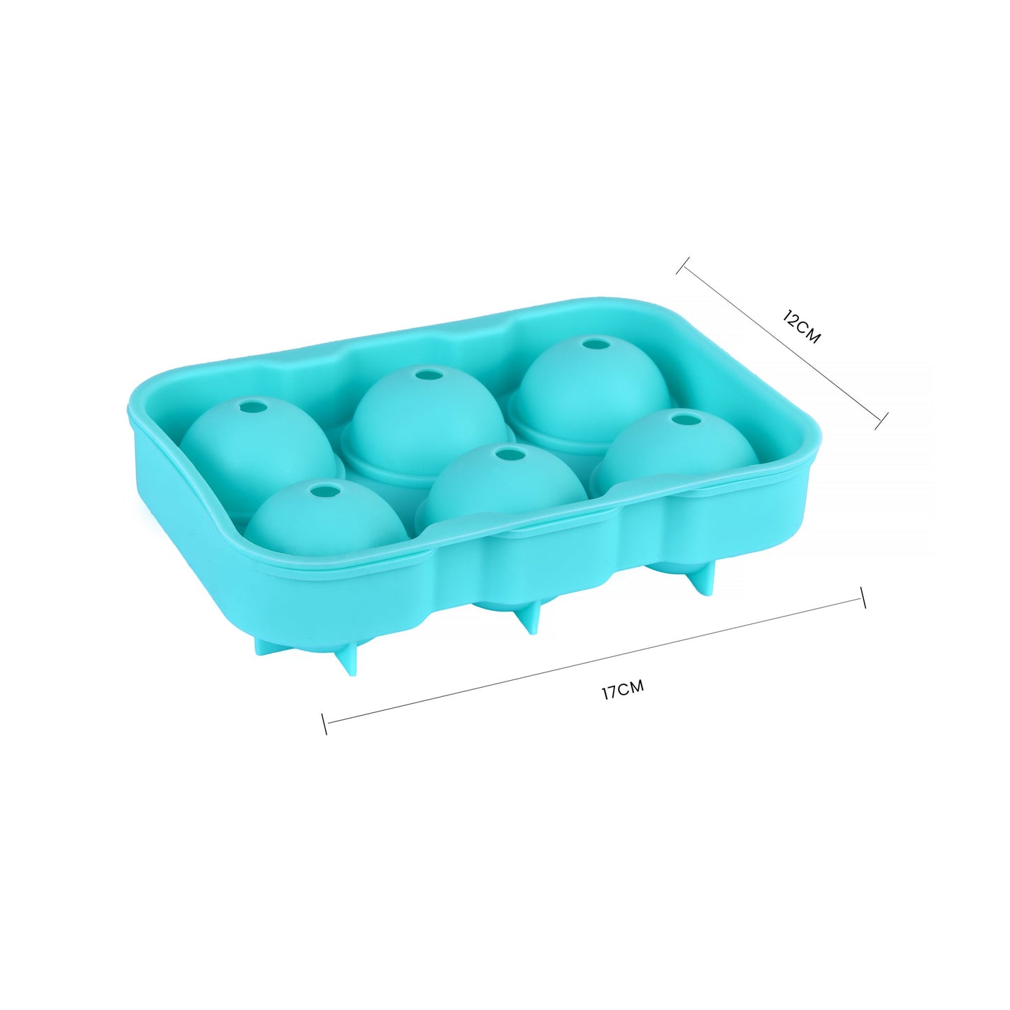 Easy Pop Silicone 6 Sphere Ice Cube Tray