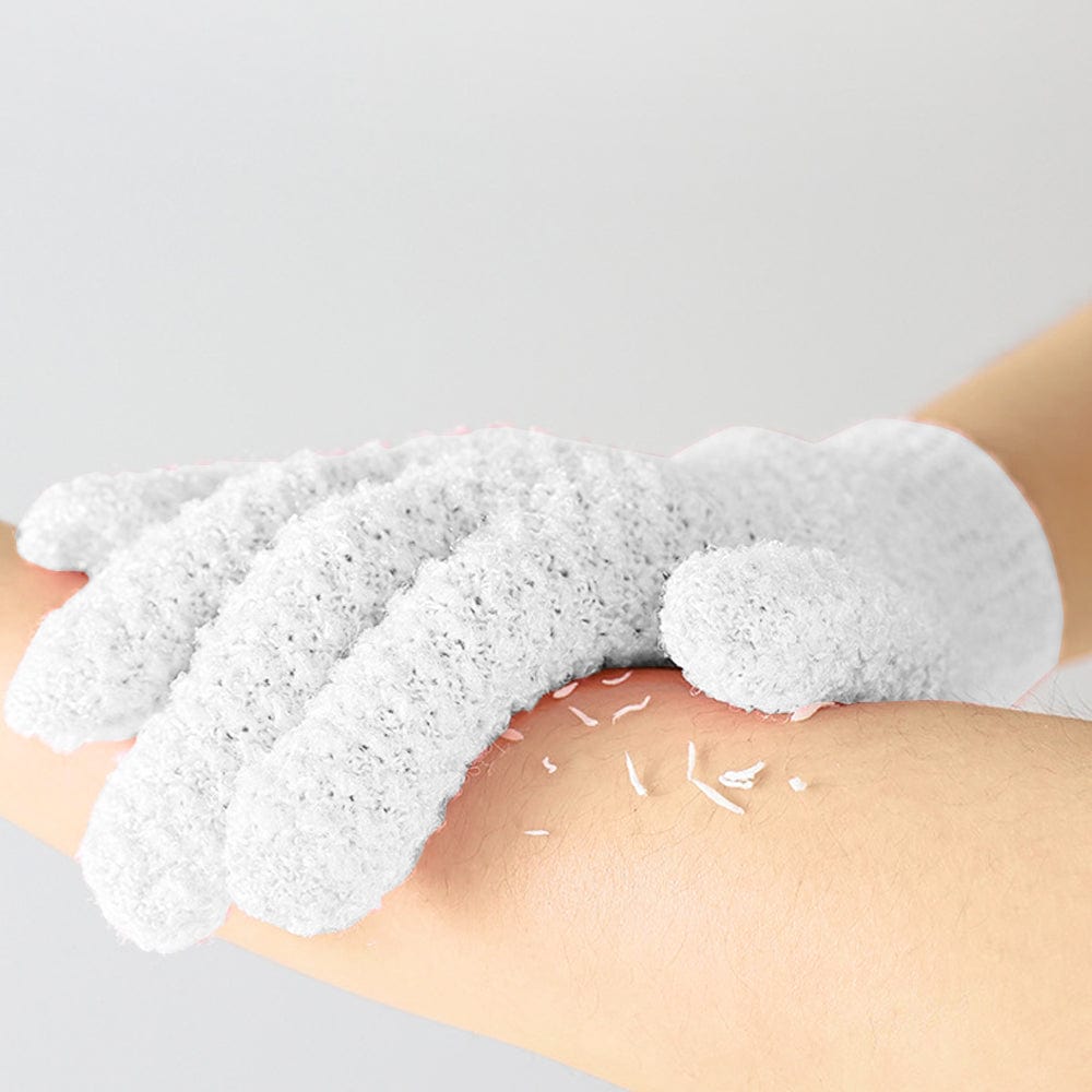 Livingtoday Exfoliating Gloves White