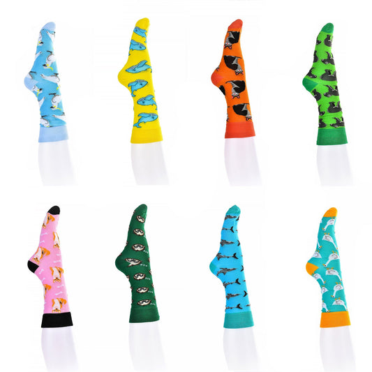 Sock Exchange Socks 8 Pairs Fashion Novelty Funny Socks one Size 5-13 Men Socks Women Socks #1