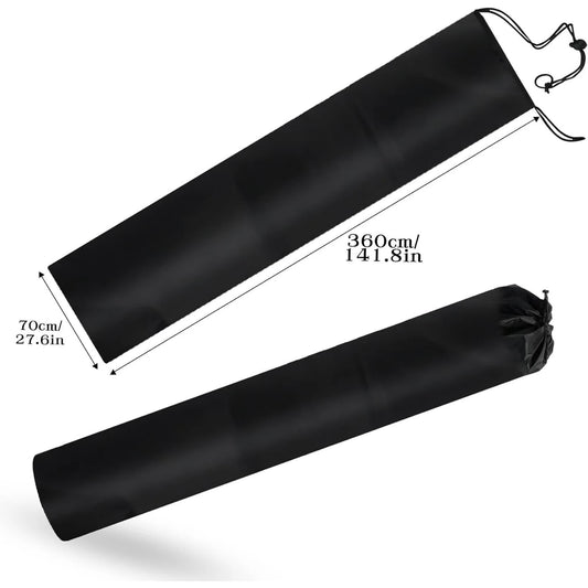 Jumbo Rug Storage Bag with 2 Buckle Straps for Tying, Large Drawstring Carpet Bag for Rugs up to 10×14 Ft, Rug Shipping Bags for Rug Moving Storage(28×142 Inch)