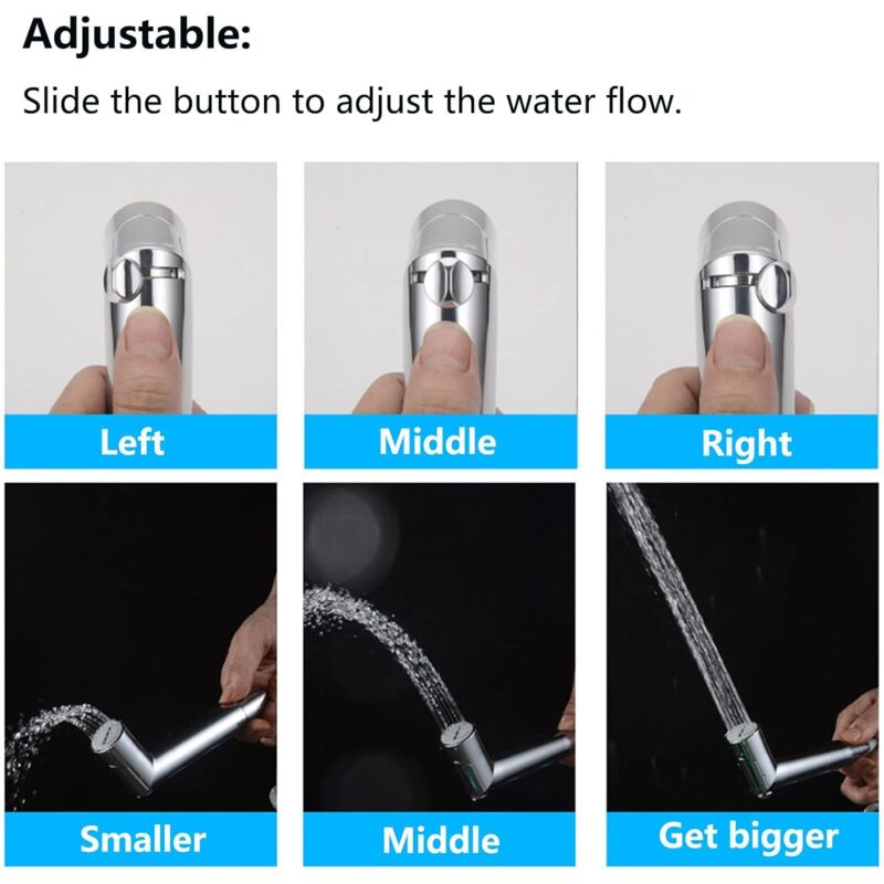 1 Piece Handheld Bidet Sprayer, Adjustable Pressure Sprayer, Toilet Shower Handheld Sprayer, Bidet Toilet Sprayer, For