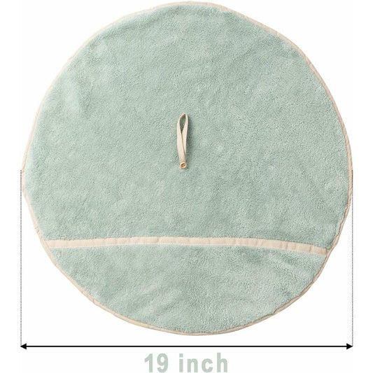 4 Pack Hanging Hand Towels With Hanging Loop Absorbent Coral Fleece Bathroom Towels Soft Thick Dishcloth ROund Hand