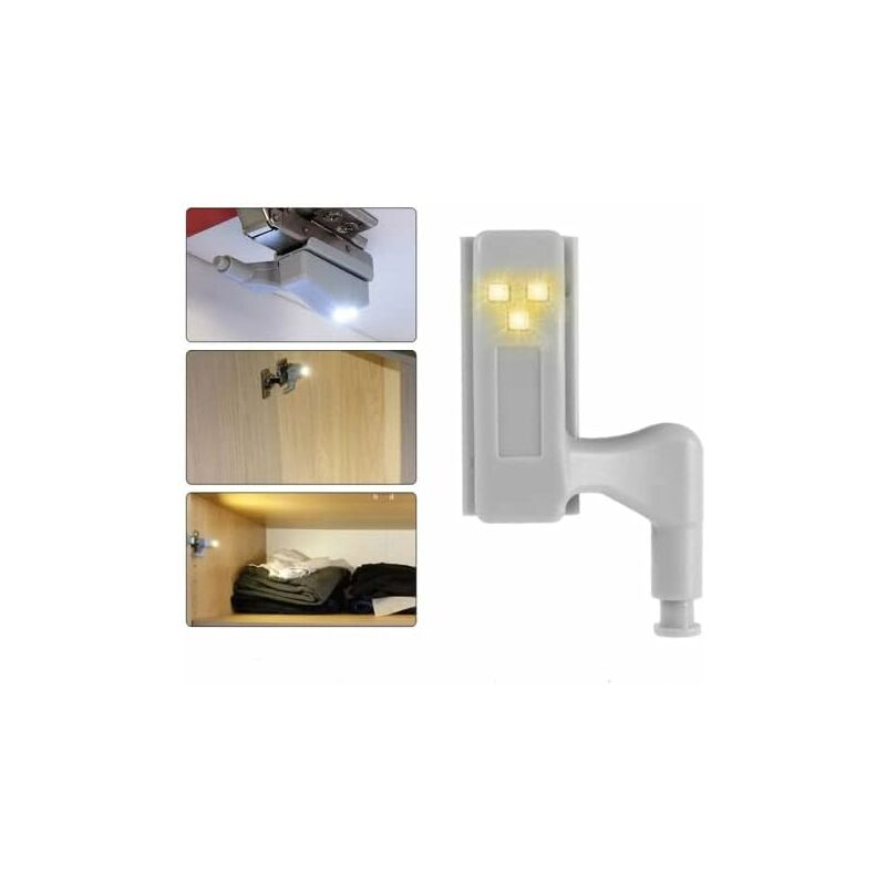 10 pcs LED Hinge Sensor Light For Cupboard Wardrobe Kitchen Night Lamp Wardrobe Cabinet Night Light