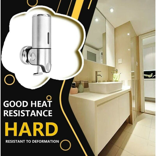 Wall Mounted Soap Dispenser - Manual Soap Dispenser For Kitchen, Bathroom, Shampoo, Shower Gel (500Ml)