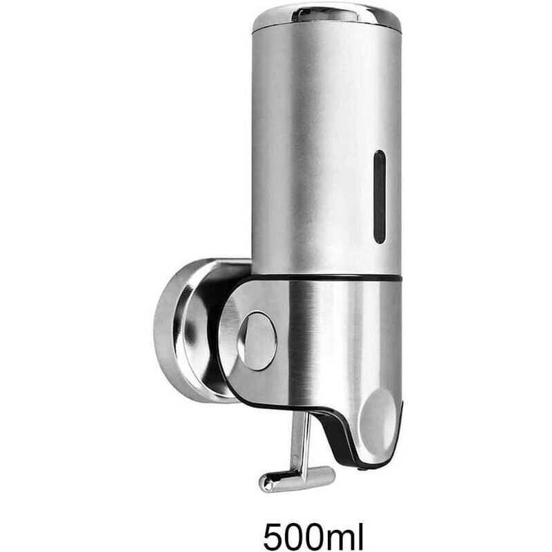 Wall Mounted Soap Dispenser - Manual Soap Dispenser For Kitchen, Bathroom, Shampoo, Shower Gel (500Ml)