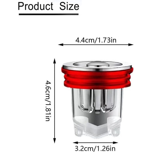 Shower Floor Drain, 2 Pack, Odor Resistant Connector, Bathroom Shower Drain Without Filter For Bathroom Kitchen Pipe