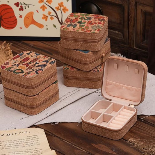 Jewelry Box - Vintage Style - Portable Storage Box - Jewelry Box - Can Store Earrings, Rings, Necklaces (Butterfly, 10cm * 10cm * 5cm)