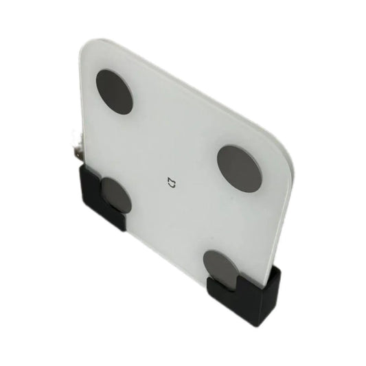 Self-adhesive Wall Hooks - Scale Holder - Wall Bracket Without Drilling - Bathroom Accessories - Universal Wall Hooks - Tablet Holder Wall - Kitchen Organizer - Storage System - Towel Hooks - Strong Adhesive - Black - 4 Pieces