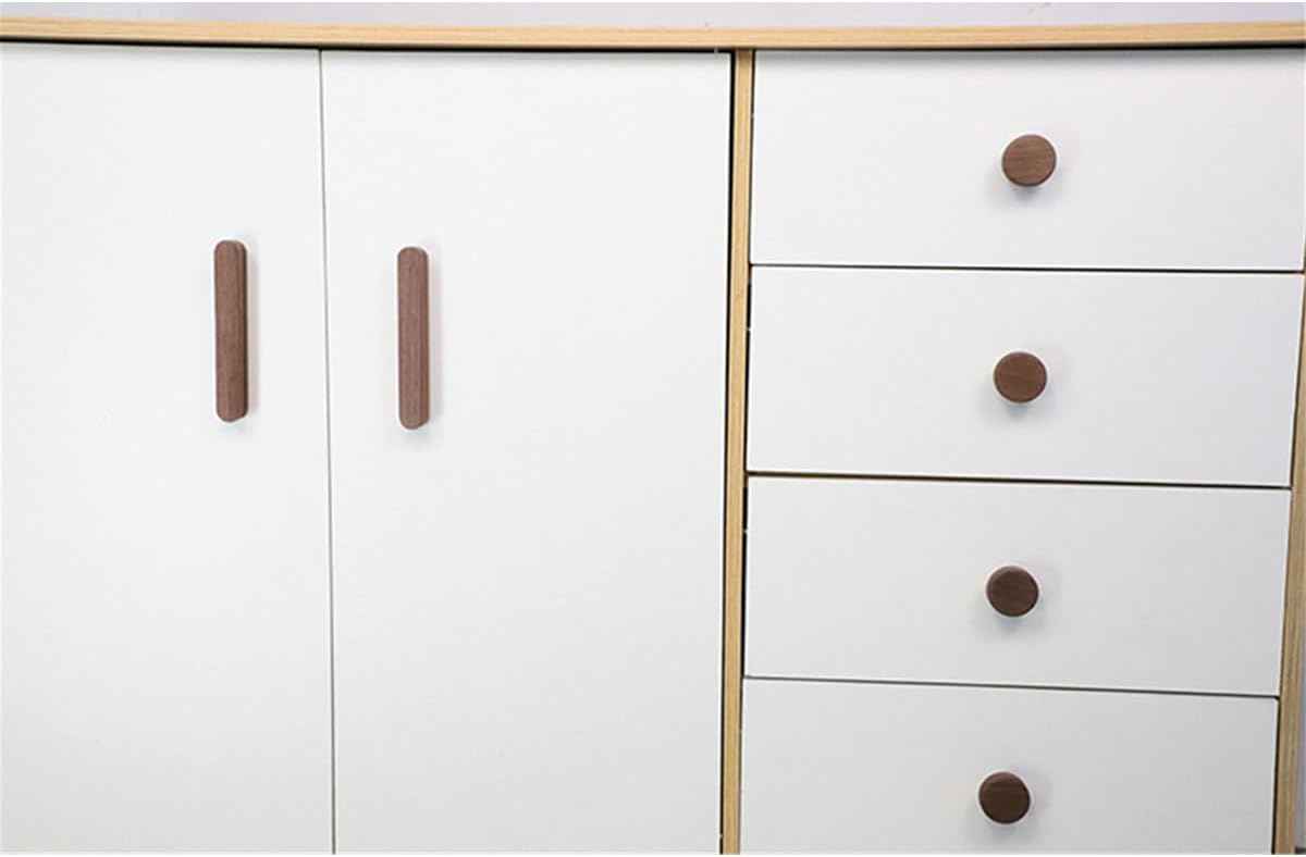 Furniture handles - Kitchen handles - Door handles - Cabinet handles - Drawer knobs - Furniture fittings - Kitchen fittings - Handles - Walnut - Wood - Wooden - Kitchen renovation - Modern - Black walnut - Bridge shape - Pitch 128mm - Walnut - Set of 4