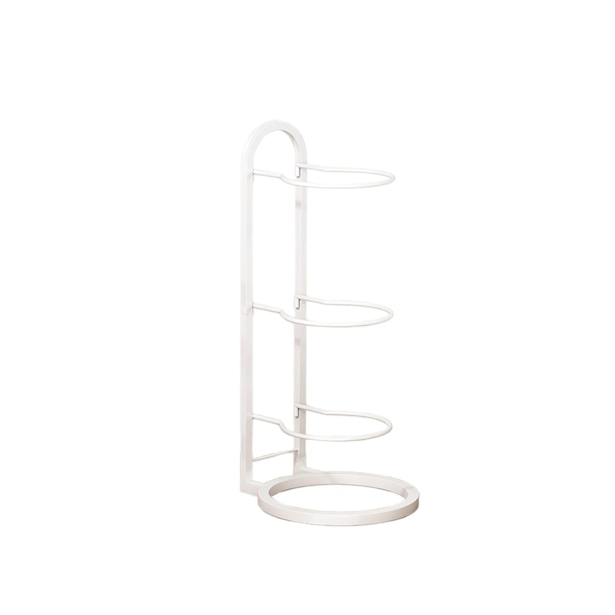 3/4Tier Basketball Stand Ball Organizer Storage Rack Basketball Equipment Holder - Black-4 Layers