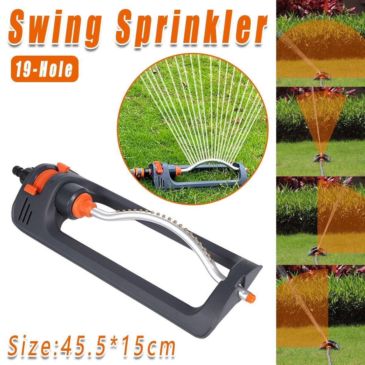 1 19-Hole Oscillating Lawn Sprinkler with 4 Spray Modes