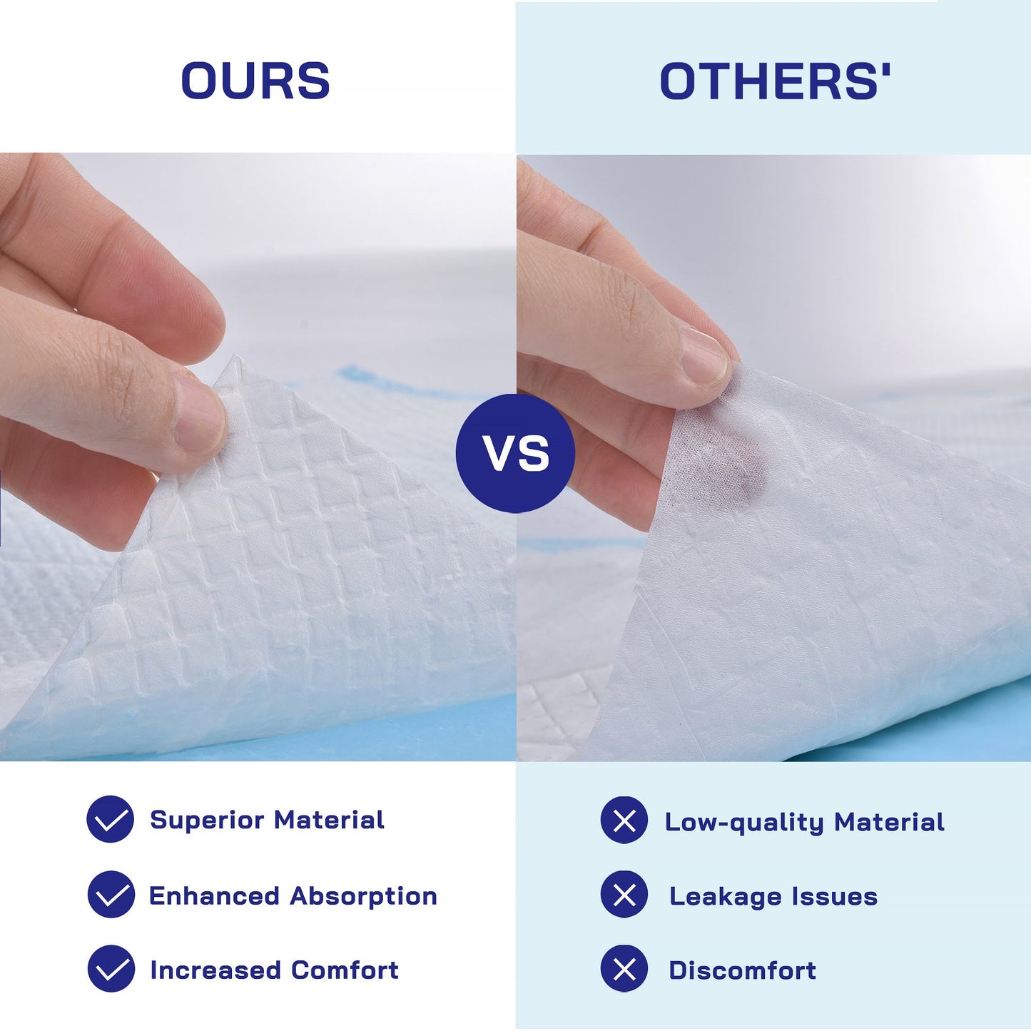 40 Pcs Adult Disposable Bed Underpads 60 x 90cm