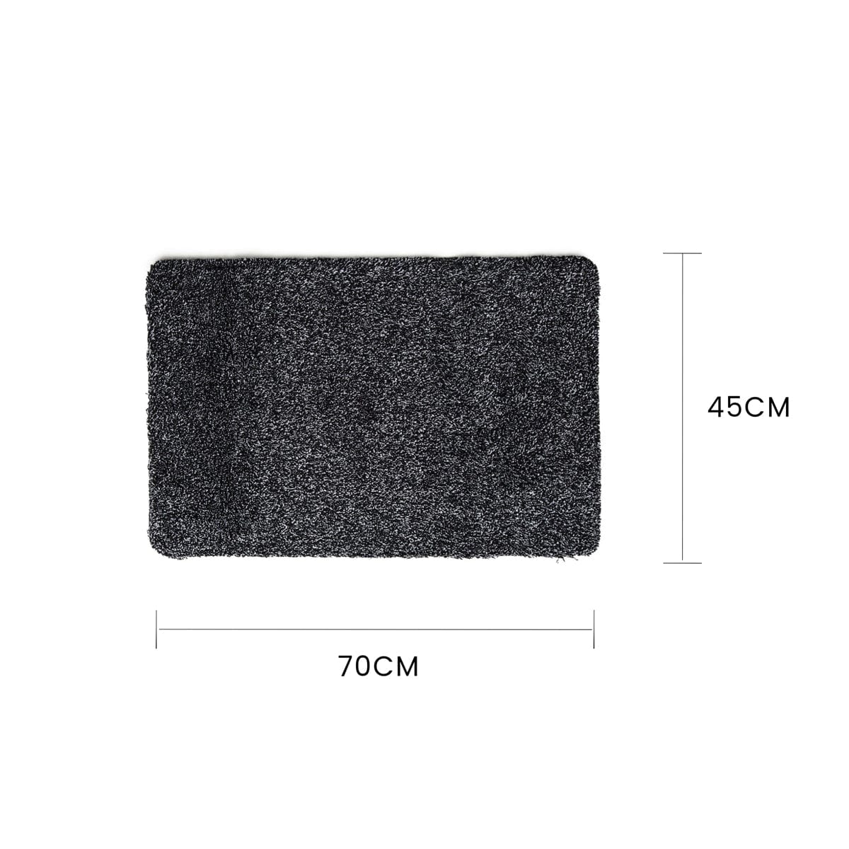 2 Pcs Super Absorbent Microfibre Non-Slip Doormat – Washable, Heavy-Duty