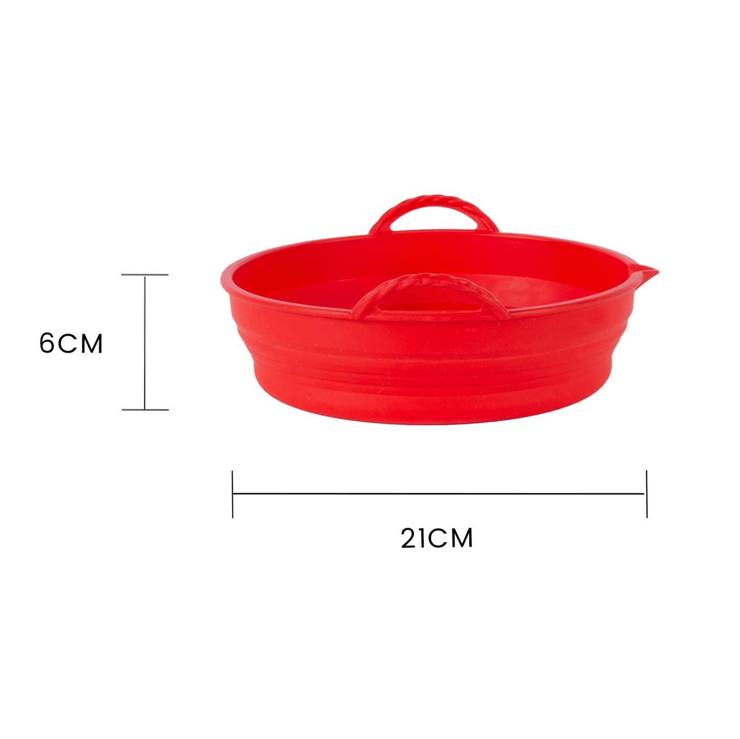 Collapsible Silicone Air Fryer Oven Microwave Liner Round