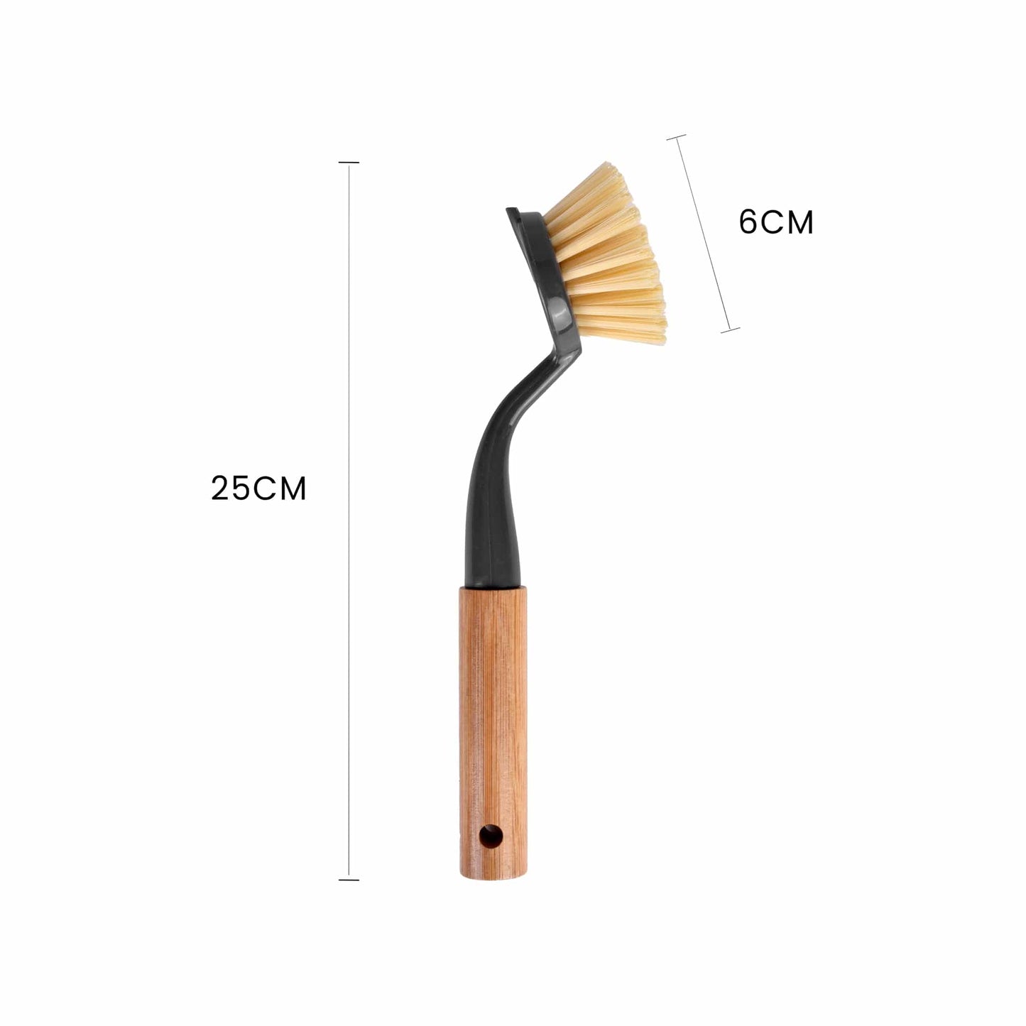 3 pcs Clevinger Eco Cleaning Bamboo Dish Brush – Eco-Friendly Ergonomic Kitchen Scrubber