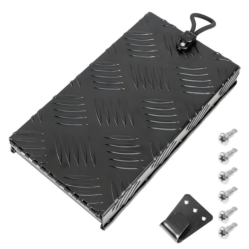 Cowl Cover for Truma Water Heater, Universal Aluminum Black Console Replacement Part, Powder-Coated External Flue Vent, 27x15x4cm