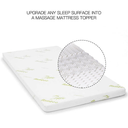 8cm Memory Foam Mattress Topper + 2 Memory Foam Contour Pillows – Single Size Sleep Upgrade Set with Bamboo Covers