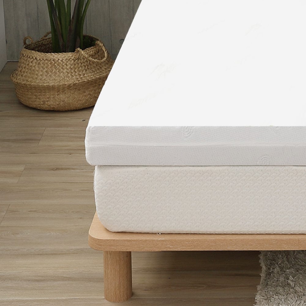8cm Memory Foam Topper with Bamboo Mattress Cover - Queen