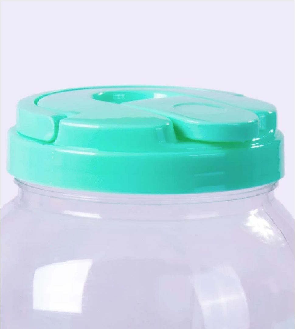 5 Pcs 3.8L Leakproof Beverage Dispenser with 4 Cups - Blue