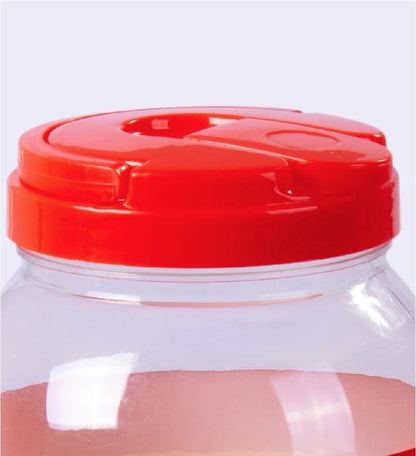 5 Pcs 3.8L Leakproof Beverage Dispenser with 4 Cups - Rainbow