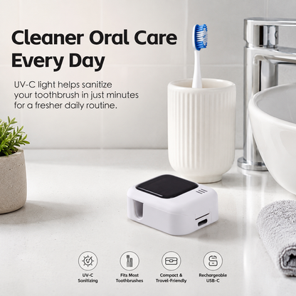 UV-C Toothbrush Steriliser Rechargeable(5.5x4.5x2.5cm)