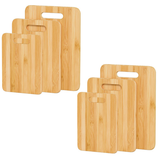 6-Piece Bamboo Cheese Cutting & Serving Board Set(33×26×6cm)