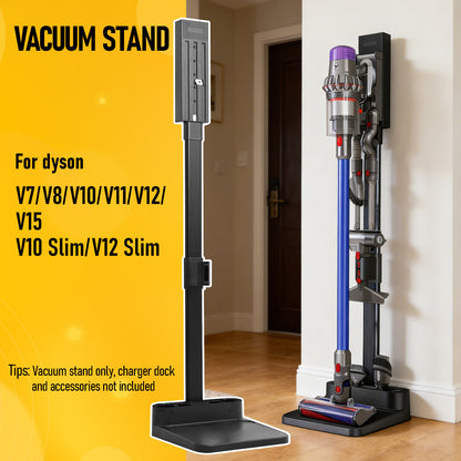 Vacuum Stand for Dyson, Stand-Rack Holder-Station-Docking, Compatible with Dyson V6 V7 V8 V10 V11 V12 V15 SV18 SV21 Cordless Vacuum Cleaners, Compatible for Central Vacuum