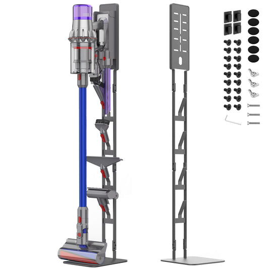 Mershine Vacuum Stand for Dyson V16 G5 V15 V11 V10 V8 V7 V6, Carbon Steel Cordless Vacuum Holder