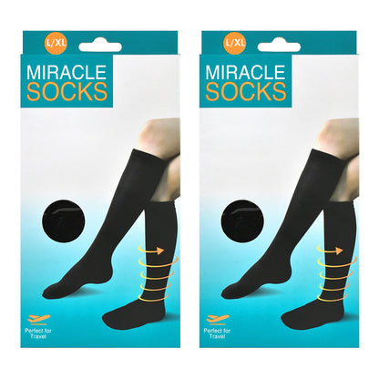 2 pairs of Compression Socks-Large/XL