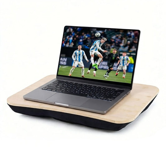 Portable Bamboo Laptop Lap Tray Table – Folding Workstation(48×35×10cm)