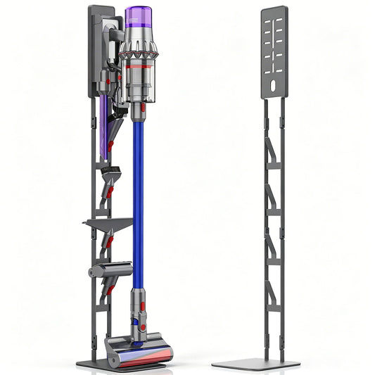 Mershine Vacuum Stand for Dyson V16 G5 V15 V11 V10 V8 V7 V6, Carbon Steel Cordless Vacuum Holder