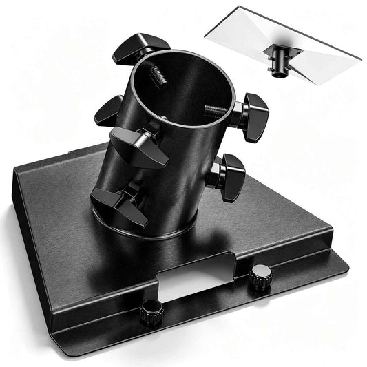 Pipe Adapter for Starlink Gen 3, Metal Mounting Connector for Starlink V3 Standard Dish to Wall/Pole Mount, Replacement Interface Bracket (No Mount Included)