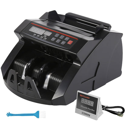 Automatic Money Counter Machine with UV Detection, High-Speed Banknote Counter for AUD, Digital Display Bill Counter for Australian Dollars (Black)