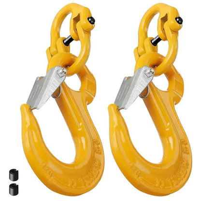 2 Pack Sling Hook with Hammerlock Heavy Duty Safety Sling Hooks for Cavan Camper Trailer Connecting Extend Safety Chain 1.12T