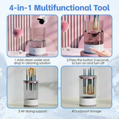 MAKEUP BRUSH CLEANING AND DRYING ALL-IN-ONE MACHINE