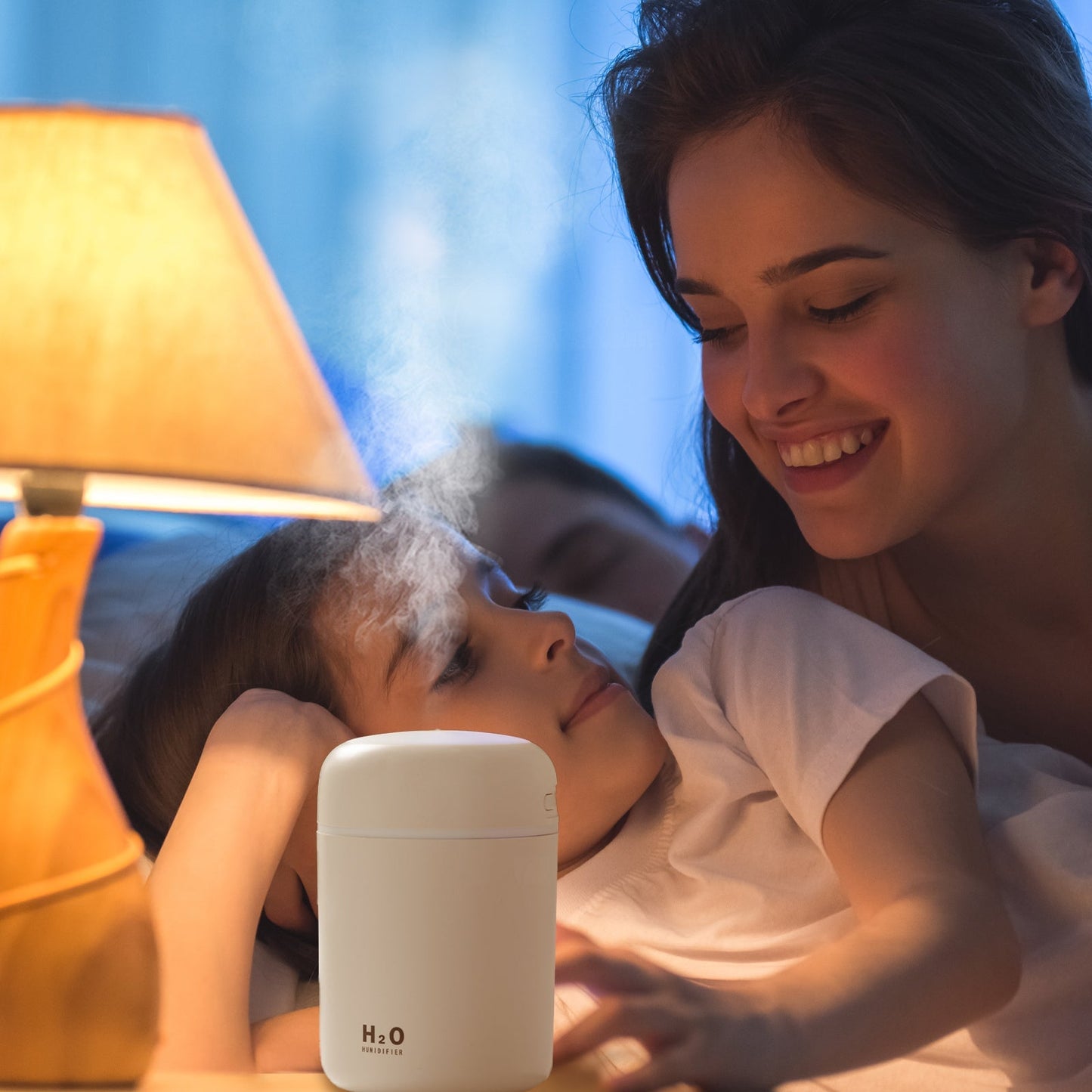 Livingtoday Mini LED Ultrasonic Humidifier 300ml