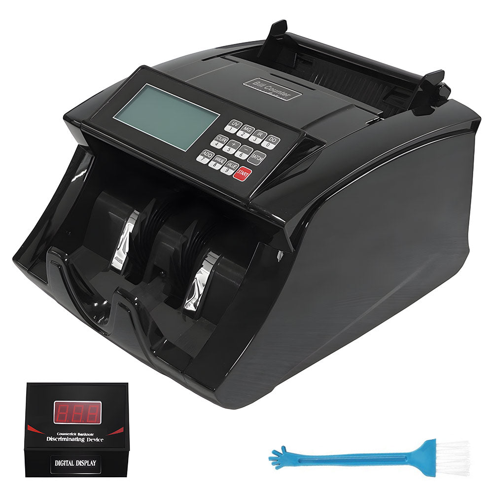 Automatic Money Counter Machine for AUD, High Speed Bill Counter with UV/MG/IR Detection, Auto Summation, Digital Display Banknote Counting Machine