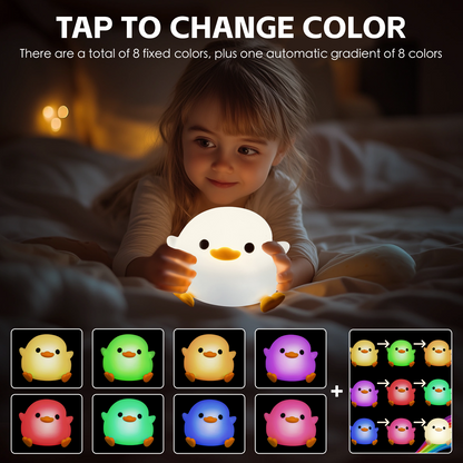 Squishy Cute Duck Night Light